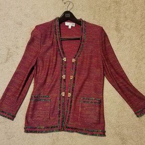 St. John Knit Cardigan Sweater